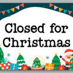 Free-Printable-Closed-For-Christmas-Sign-Template-Landscape-8 inside FREE Printable Closed For Christmas Sign