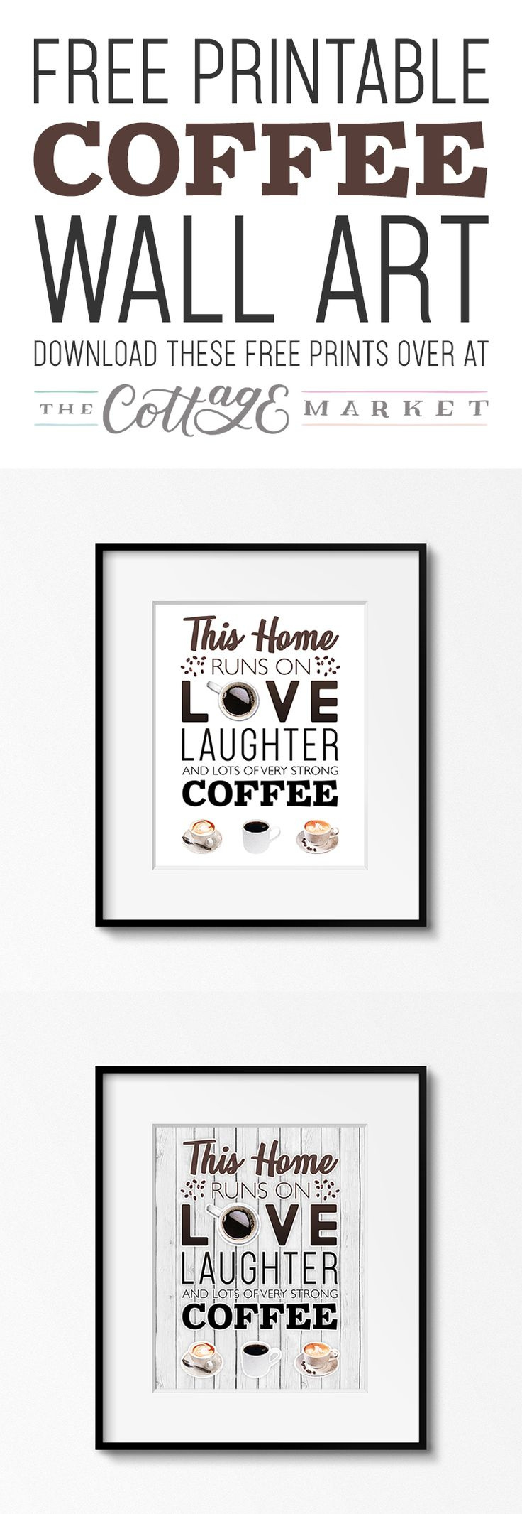 Free Printable Coffee Wall Art - The Cottage Market within Free Printable Coffee Wall Art