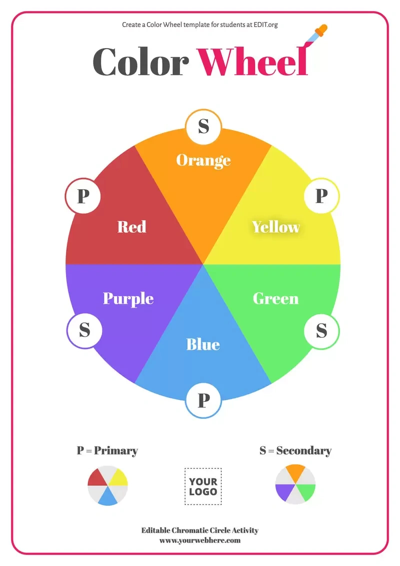 Free Printable Color Wheel Templates with regard to Free Printable Colour Wheel Template