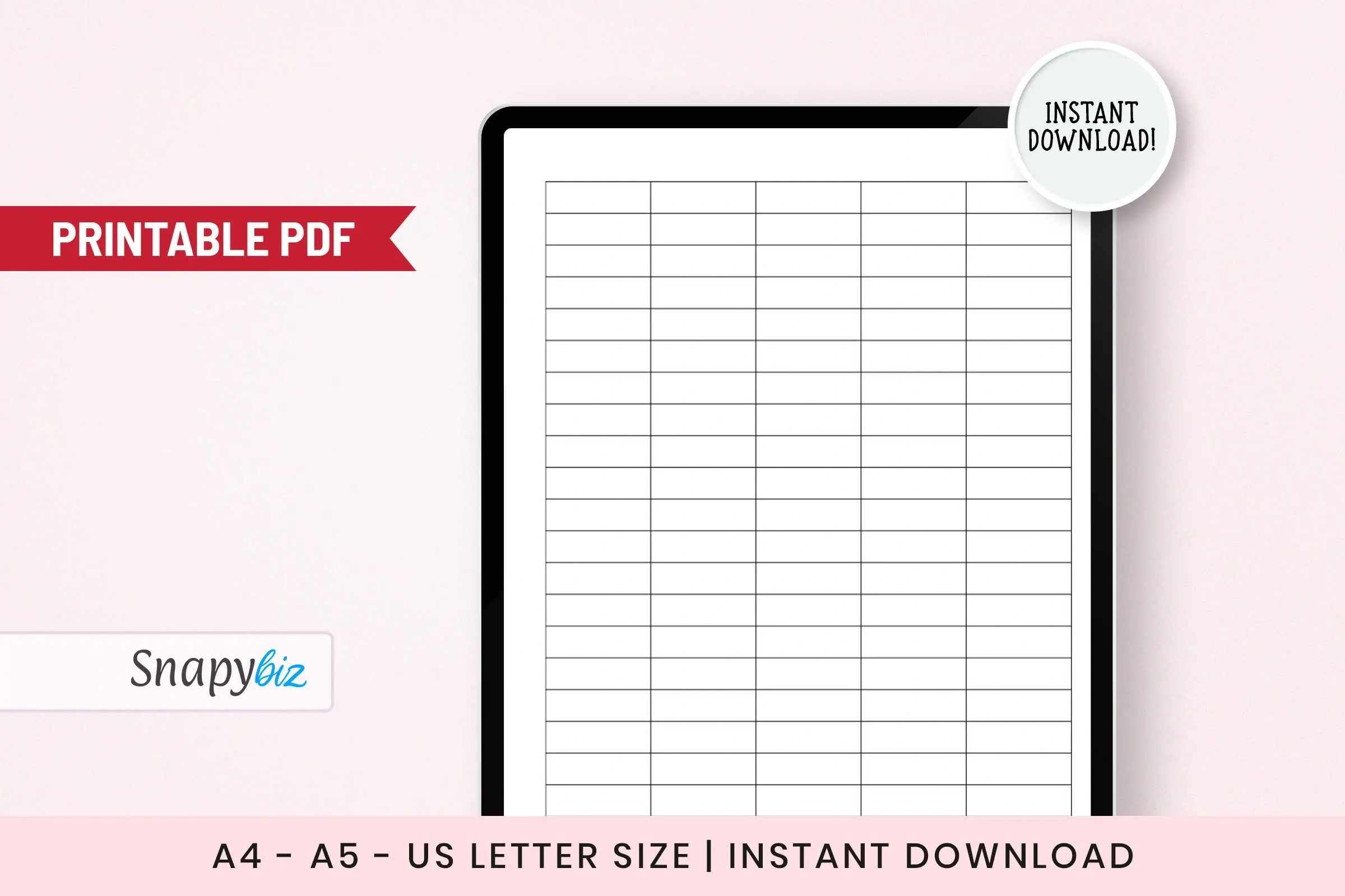 Free Printable Columns And Rows | Snapybiz regarding FREE Printable Columns and Rows