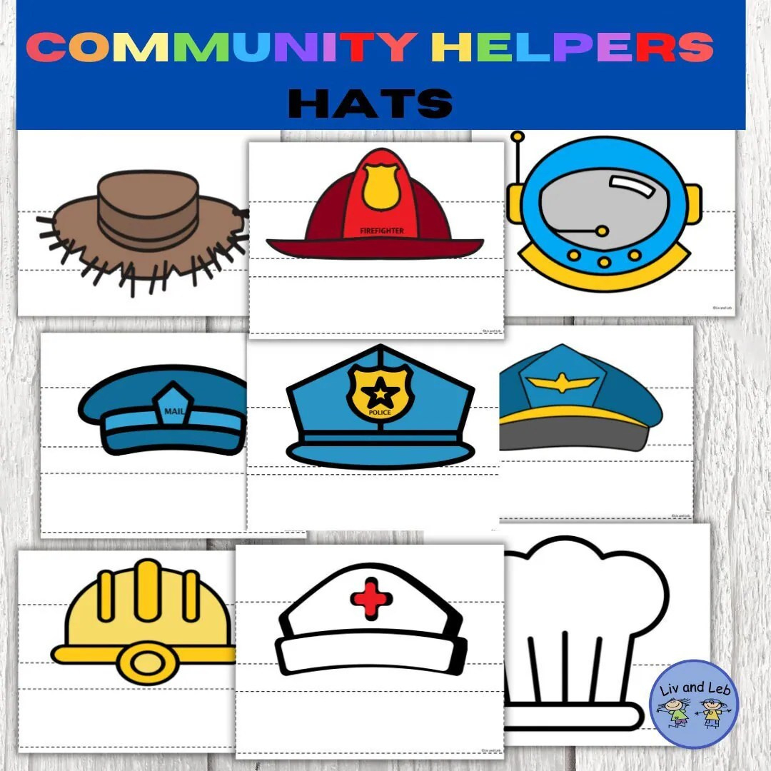 Free Printable Community Helper Hats - Printable Party Favors intended for FREE Printable Community Helpers Hat Templates