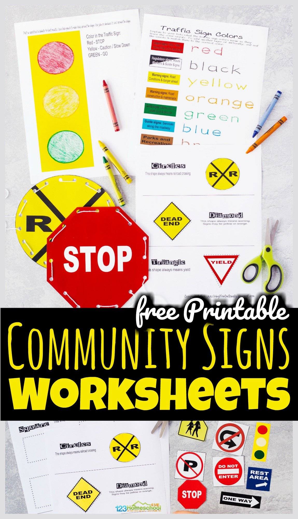 Free Printable Community Signs Worksheets intended for Free Printable Community Signs Worksheets