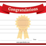 Free Printable Congratulations Certificate Templates [Word, Pdf with FREE Printable Congratulations Certificate Template