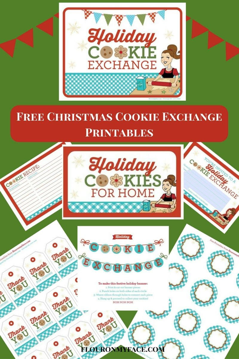 Free Printable Cookie Exchange Invitations - Flour On My Face throughout FREE Printable Christmas Cookie Exchange Invitations