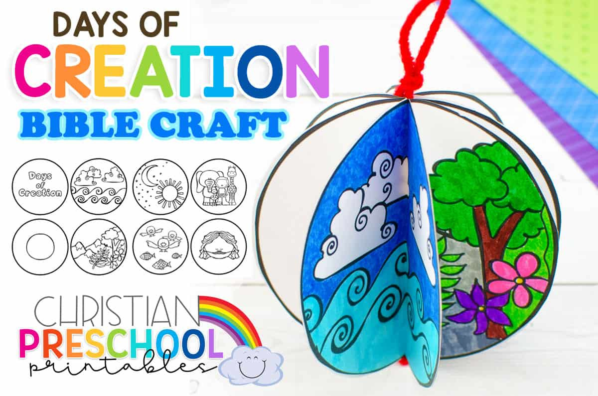 Free Printable Creation Craft For Kids - Christian Preschool with FREE Printable Creation Wheel Printable