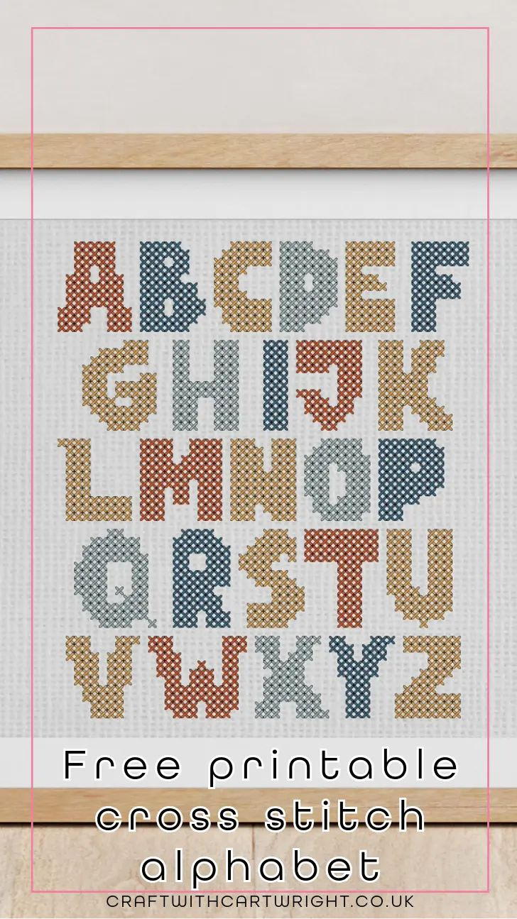Free Printable Cross Stitch Alphabet pertaining to Free Printable Cross Stitch Alphabet