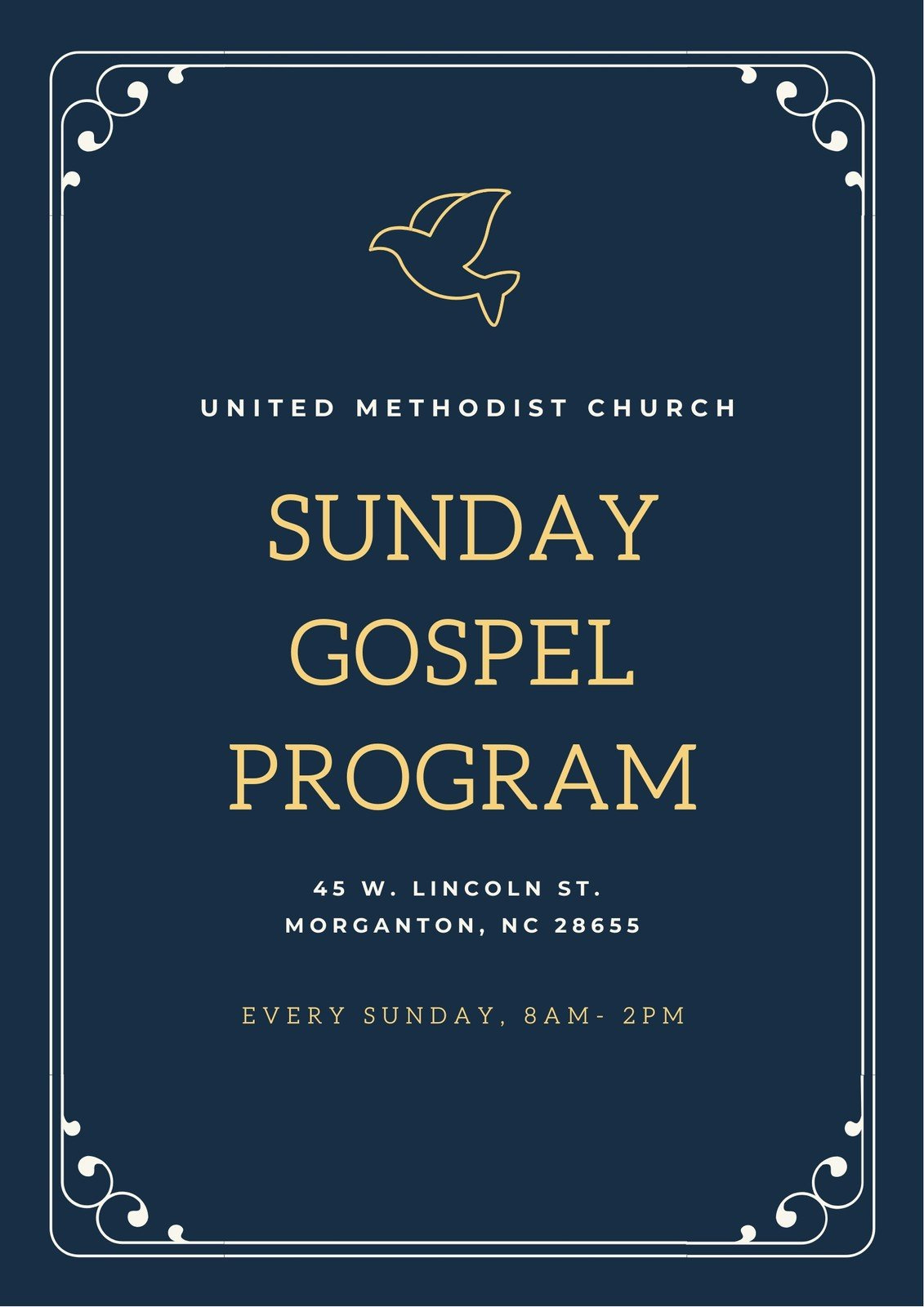 Free, Printable, Customizable Church Program Templates | Canva inside Free Printable Church Program Template