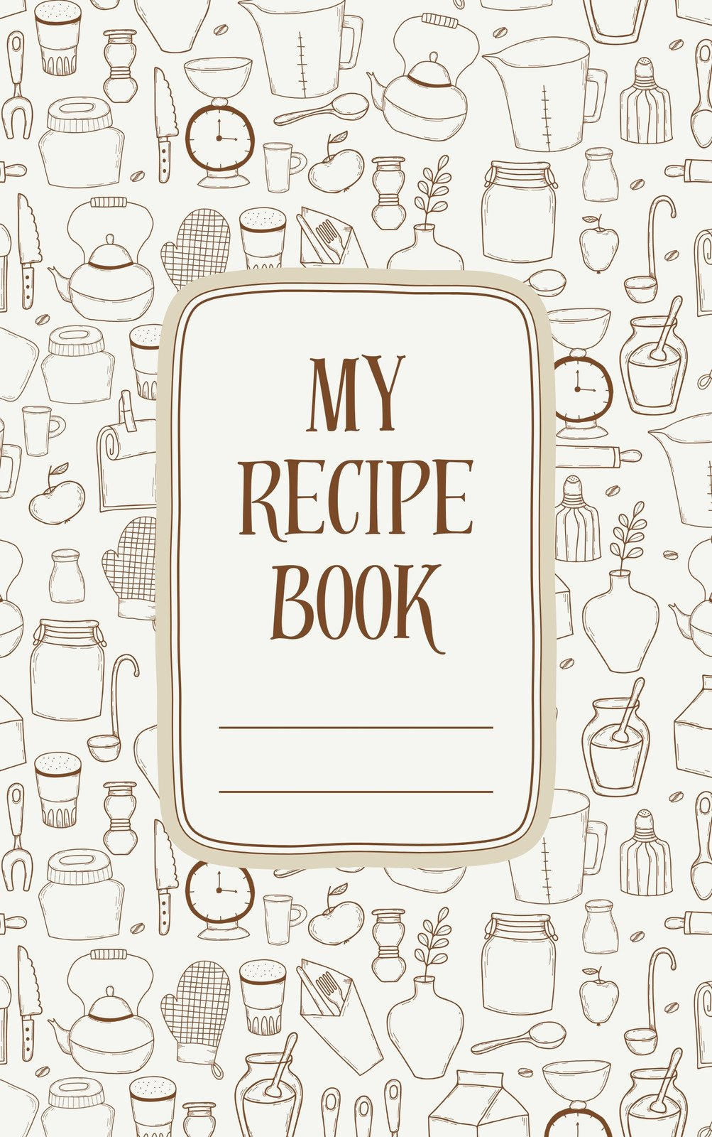 Free, Printable, Customizable Recipe Book Cover Templates | Canva in Free Printable Cookbook Cover Template