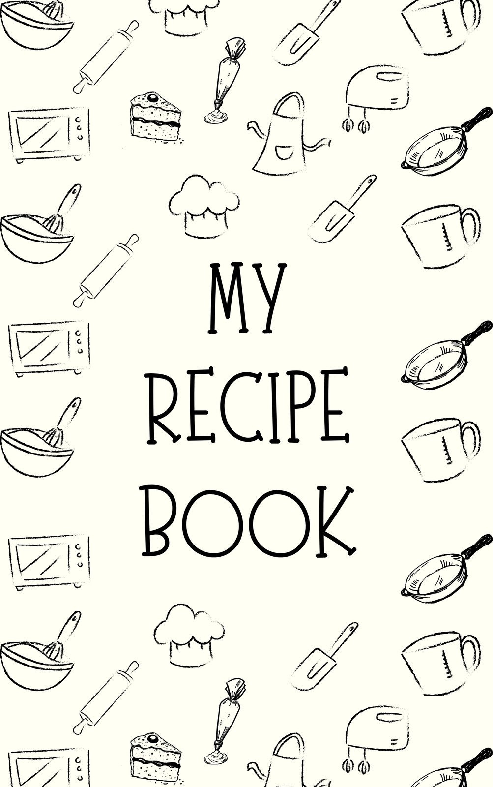 Free, Printable, Customizable Recipe Book Cover Templates | Canva within FREE Printable Cookbook Binder Covers