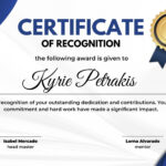 Free, Printable, Customizable Recognition Certificate Templates with FREE Printable Certificate of Recognition Templates