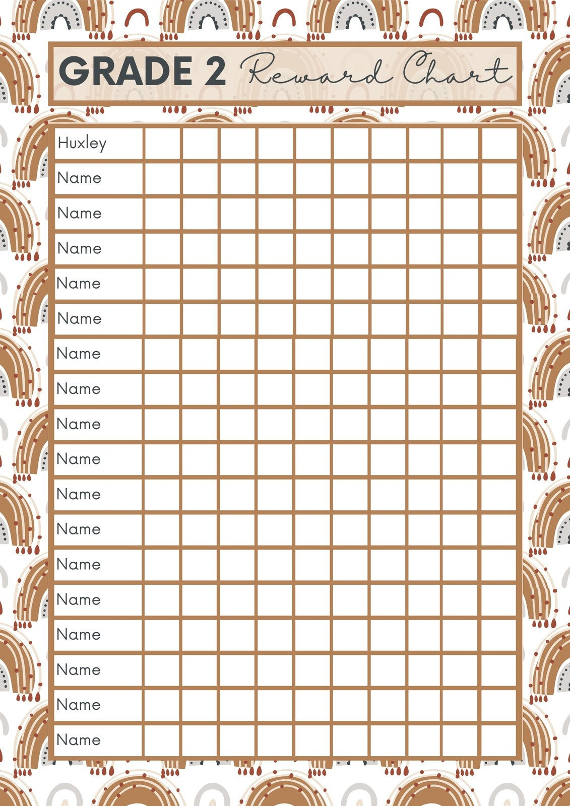 Free Printable, Customizable Reward Chart Poster Templates | Canva within Free Printable Charts For Classroom