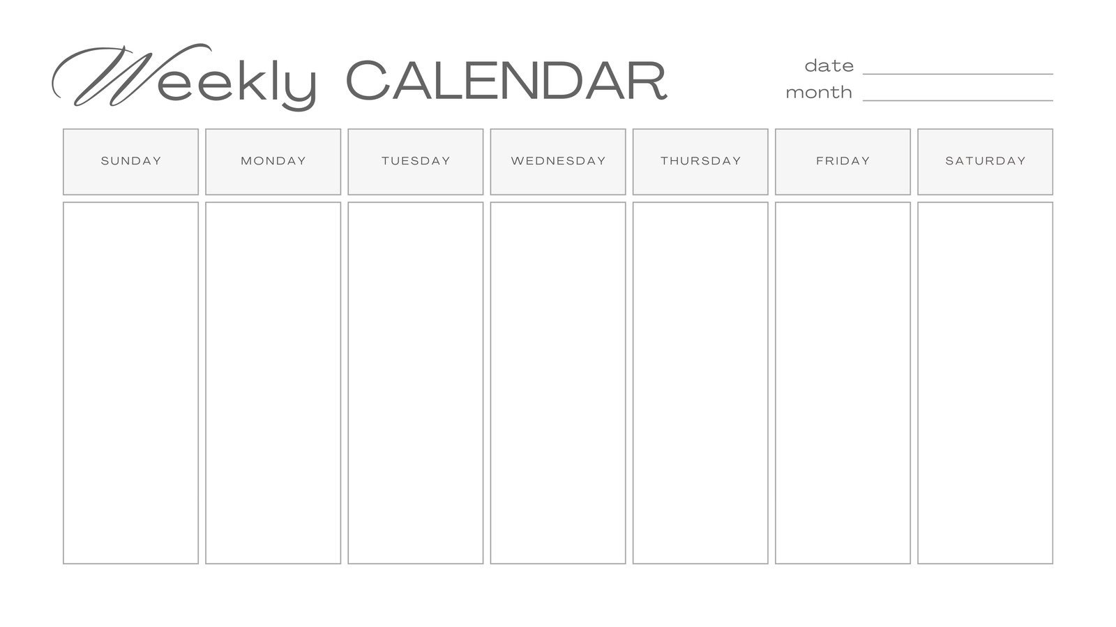Free, Printable, Customizable Weekly Calendar Templates | Canva inside Free Printable Calendar Templates Word