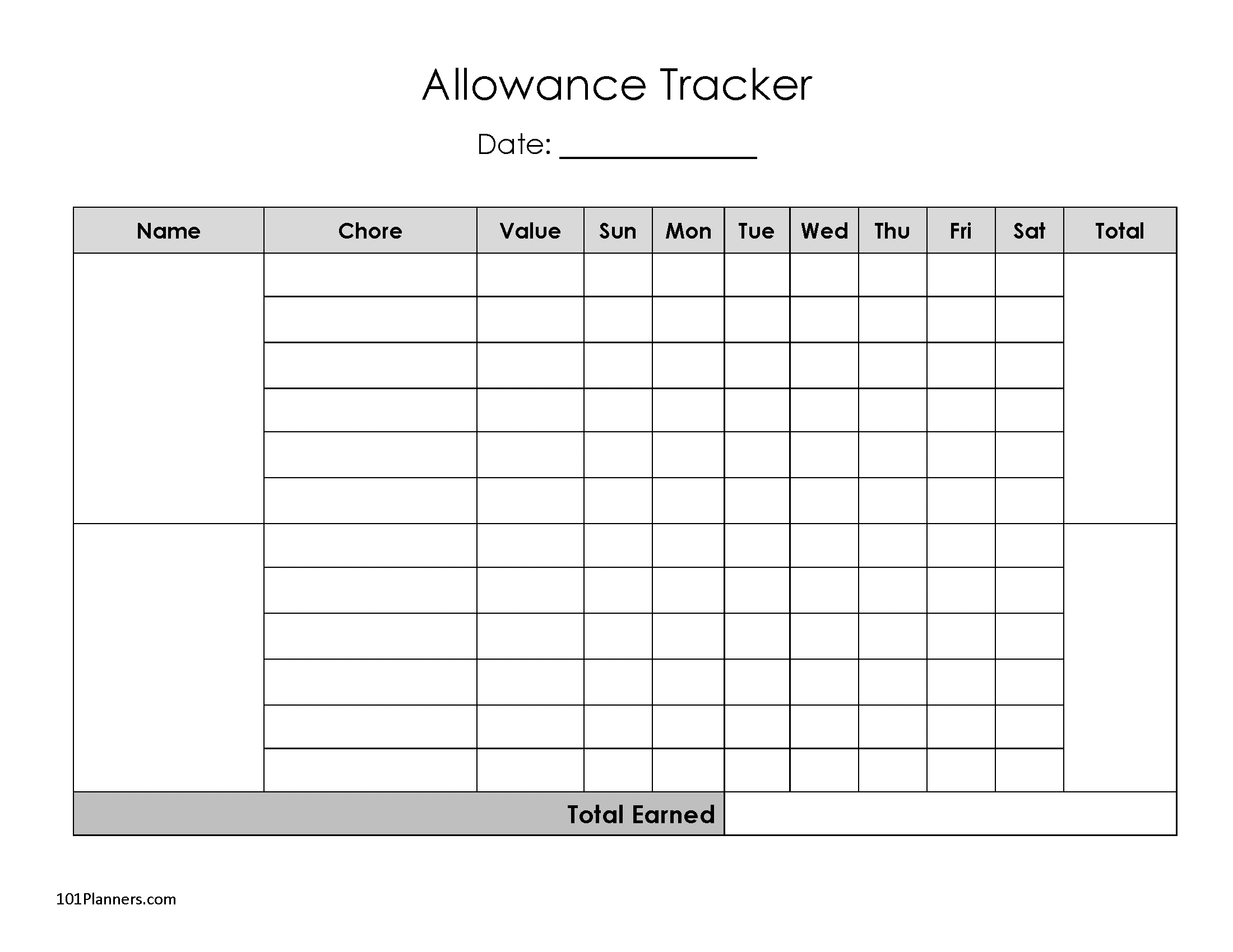 Free Printable Family Chore Chart | Many Templates Are Available in FREE Printable Chore Chart with Money