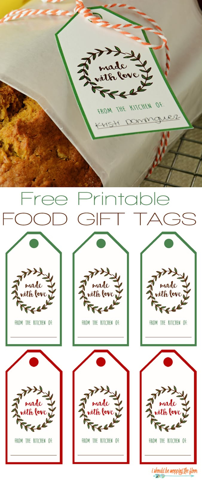 Free Printable Food Gift Tags pertaining to Free Printable Christmas Food Tags