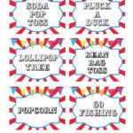Free Printable Game Signs with Free Printable Carnival Signs Template