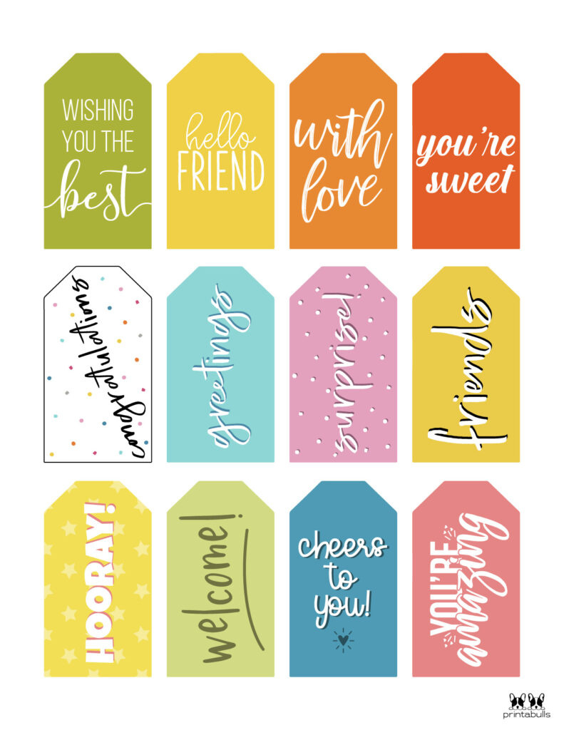 Free Printable Gift Tags - 500+ Tags | Printabulls with FREE Printable Congratulations Gift Tags