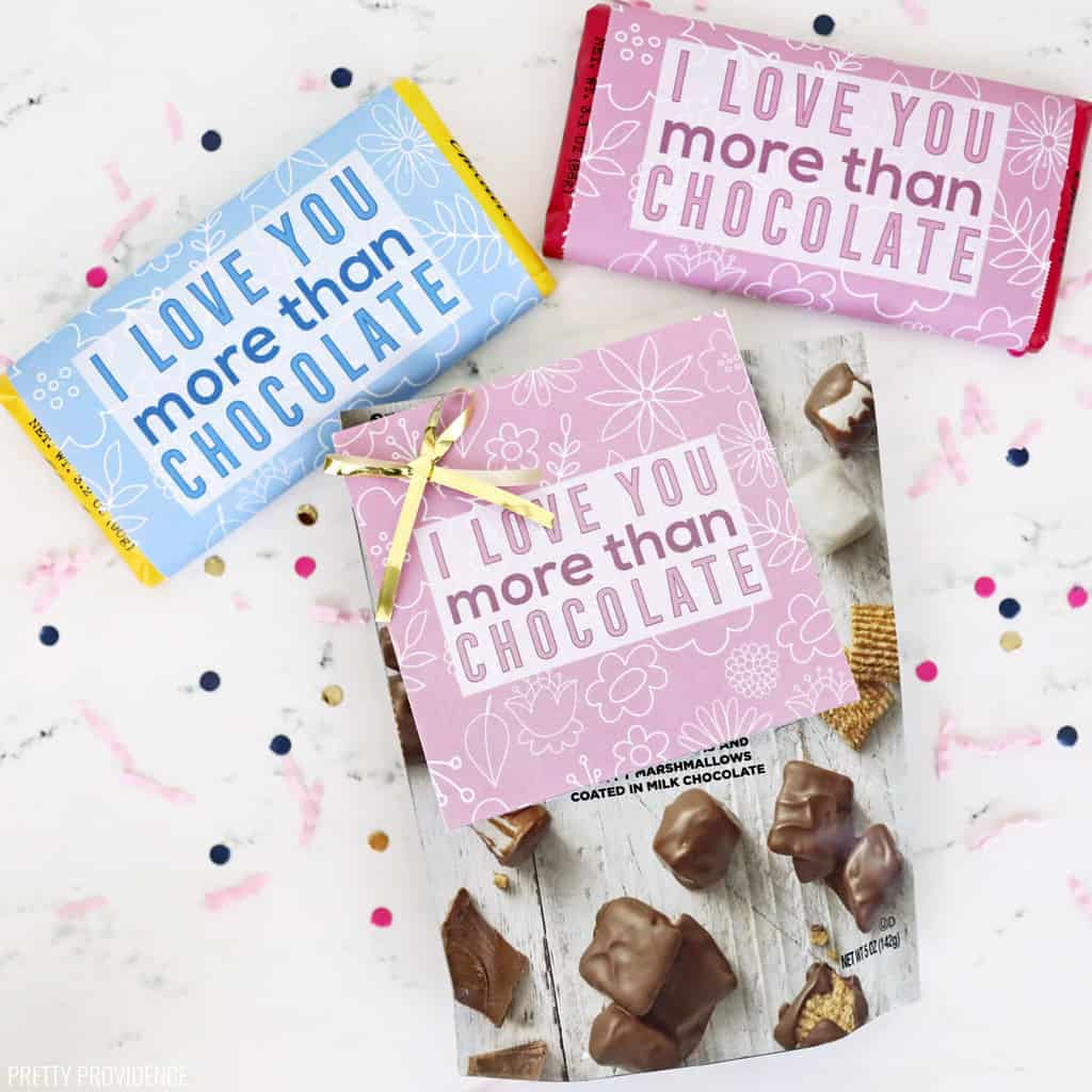 Free Printable Gift Tags &amp;amp; Candy Bar Wrappers - Pretty Providence inside FREE Printable Candy Buffet Labels