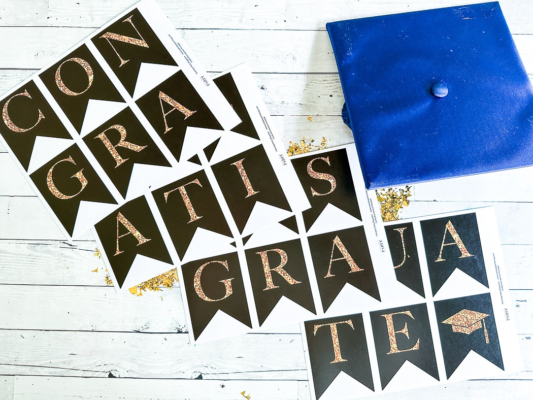 Free Printable Graduation Banner - Everyday Party Magazine with Free Printable Congratulations Banner Printable