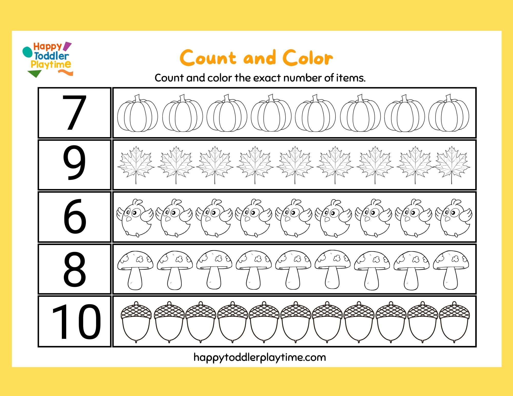 Free Printable Kindergarten Counting Worksheets - Happy Toddler inside FREE Printable Counting Activities For Kindergarten