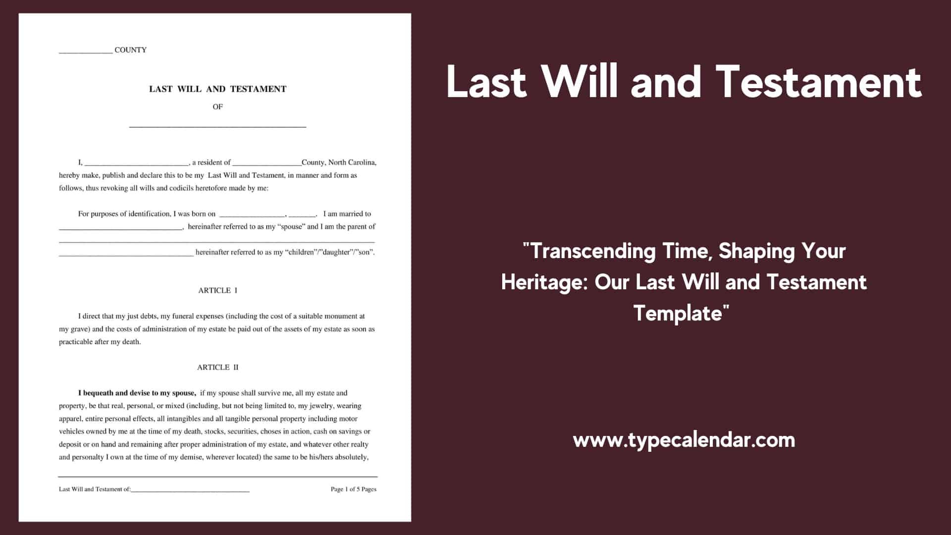 Free Printable Last Will And Testament Templates [Pdf, Word] in Free Printable Copy Of Last Will And Testament