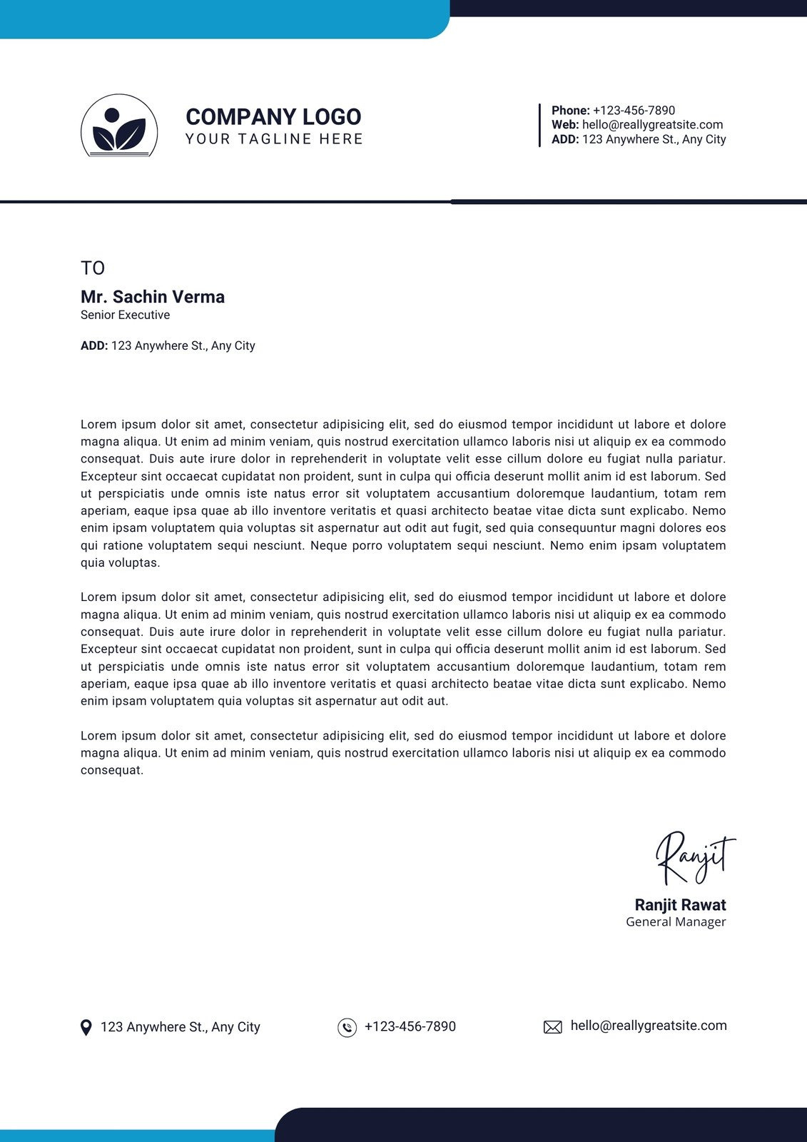 Free Printable Letterhead Templates You Can Customize | Canva intended for FREE Printable Business Letterhead Templates