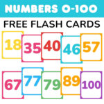 Free Printable Number Flashcards 0-100 Without Words pertaining to FREE Printable Cards No Download Required
