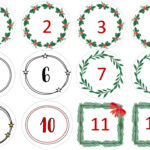 Free Printable Numbers For The Advent Calendar with regard to Free Printable Christmas Advent Calendar Numbers