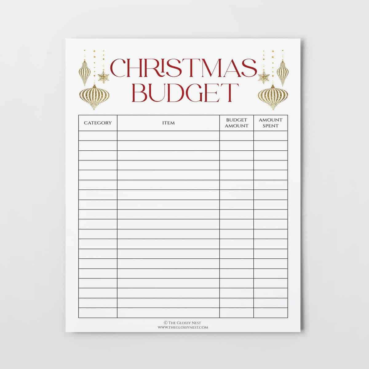 Free Printable!} Save Money With This Christmas Budget Printable pertaining to Free Printable Christmas Budget Planner