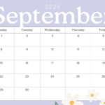 Free Printable September 2025 Calendar Templates | Canva with FREE Printable Calendar Template September 2025