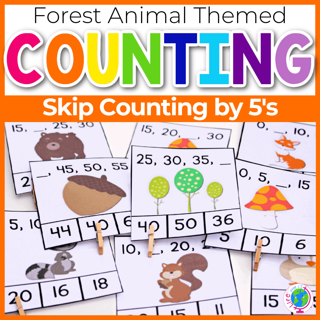 Free Printable Skip Counting5S Clip Cards intended for Free Printable Counting By 5