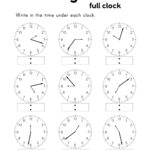 Free Printable Telling Time Worksheets - Paper Trail Design within FREE Printable Clocks For Telling Time