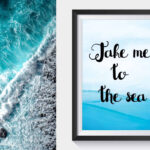 Free Printable Travel Wall Art - Take Me To The Sea - Beach Inspired with regard to FREE Printable Coastal Wall Art