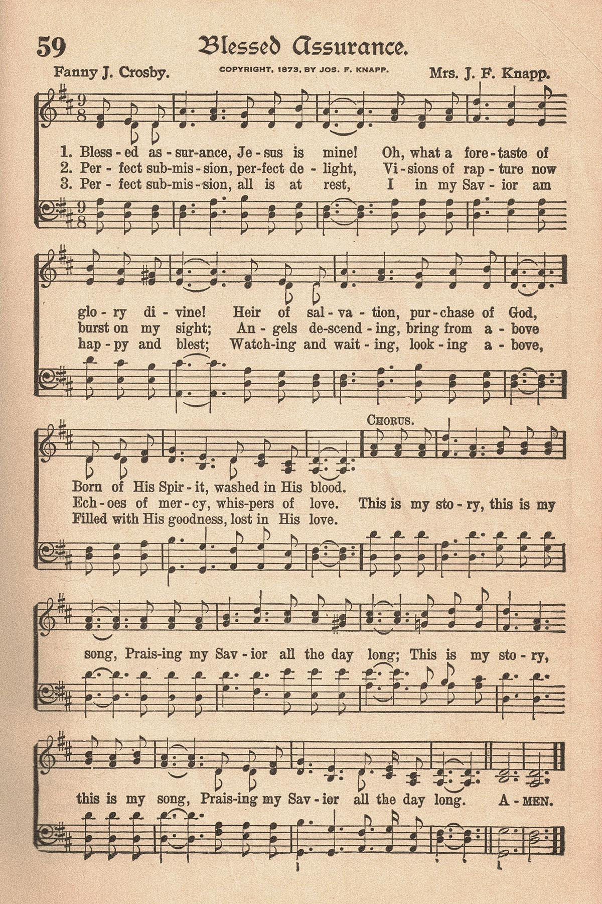 Free Printable Vintage Hymns Sheet Music • Rose Clearfield intended for Free Printable Christian Sheet Music