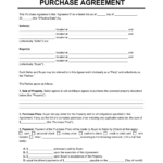 Free Purchase And Sale Agreement Templates | Pdf &amp; Word for FREE Printable Buyer Seller Agreement