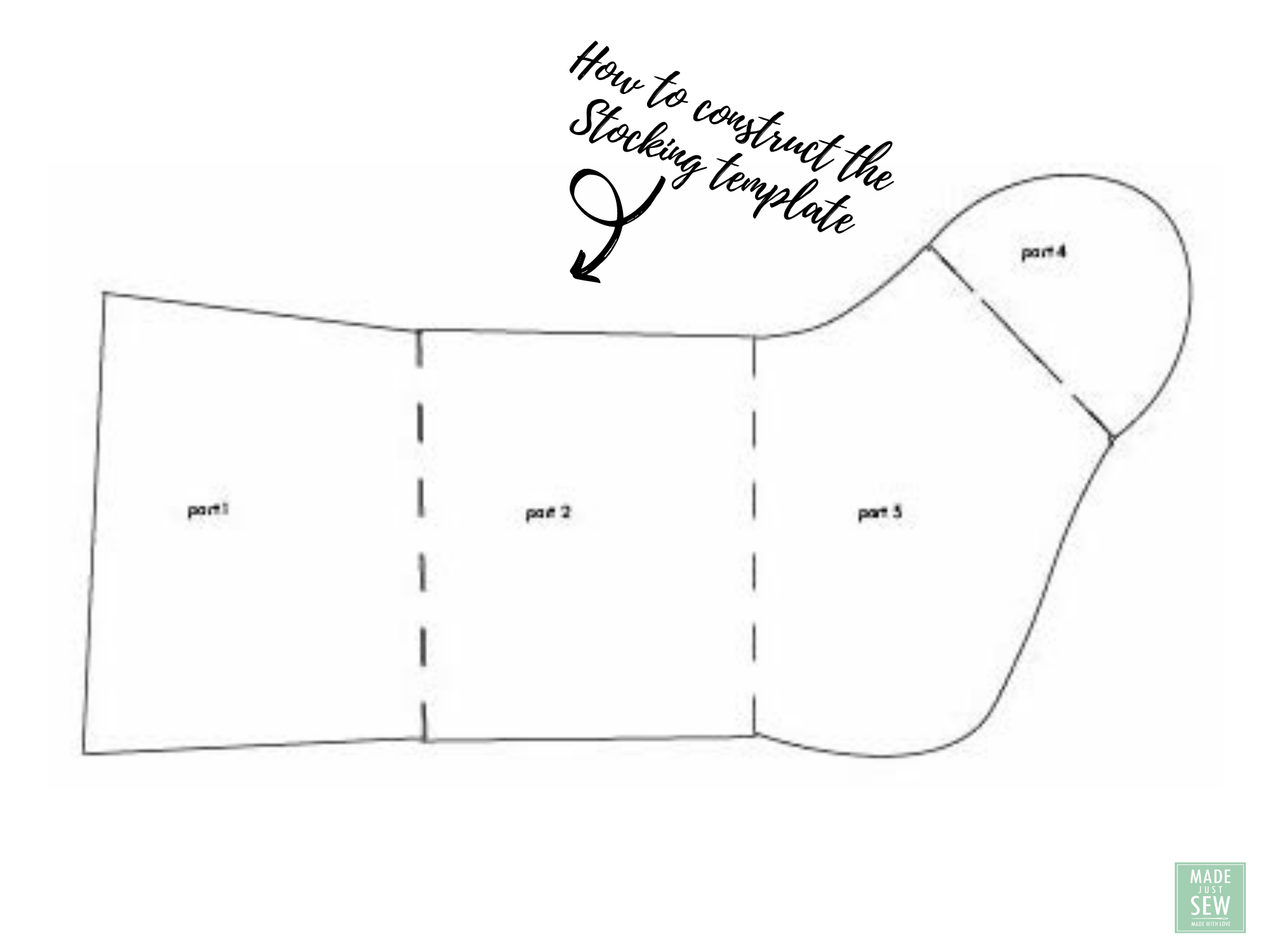 Free Quilted Christmas Stocking Pattern! — Made Just Sew inside Free Printable Christmas Stocking Patterns