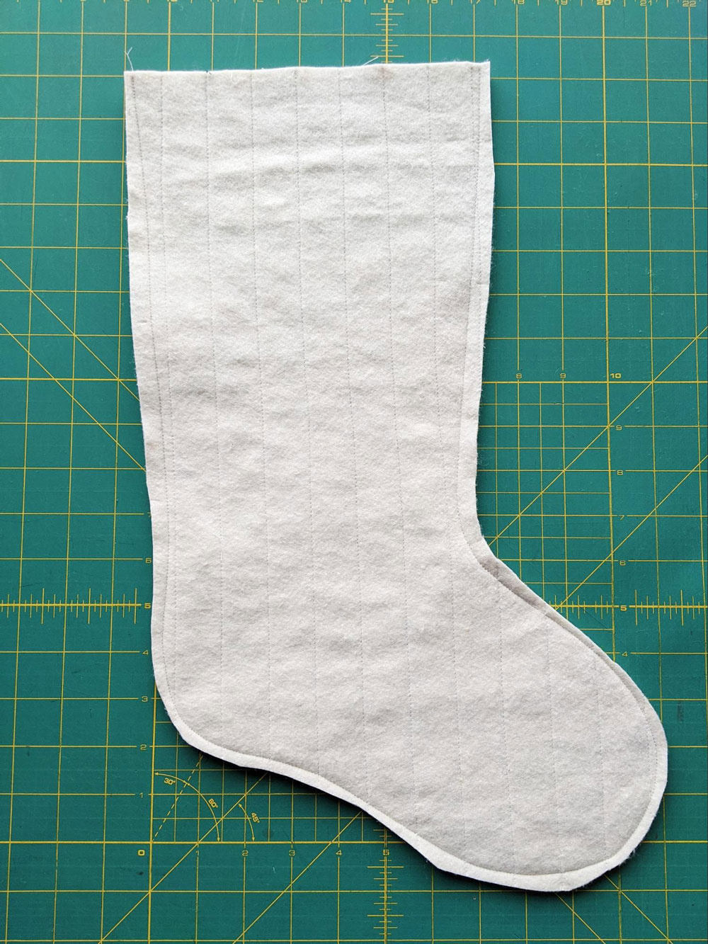 Free Quilted Christmas Stocking Pattern - Suzy Quilts intended for Free Printable Christmas Stocking Pattern Free