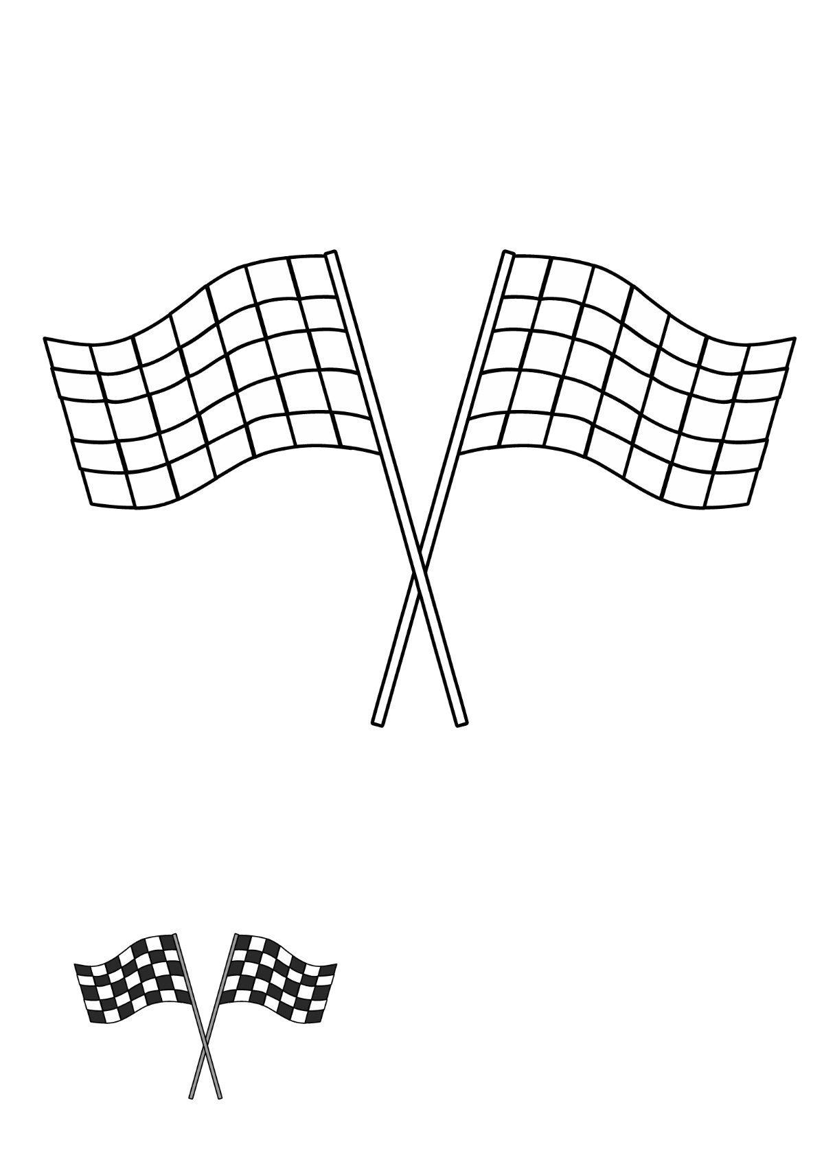 Free Racing Checkered Flag Coloring Page Template To Edit Online in FREE Printable Checkered Flag Template