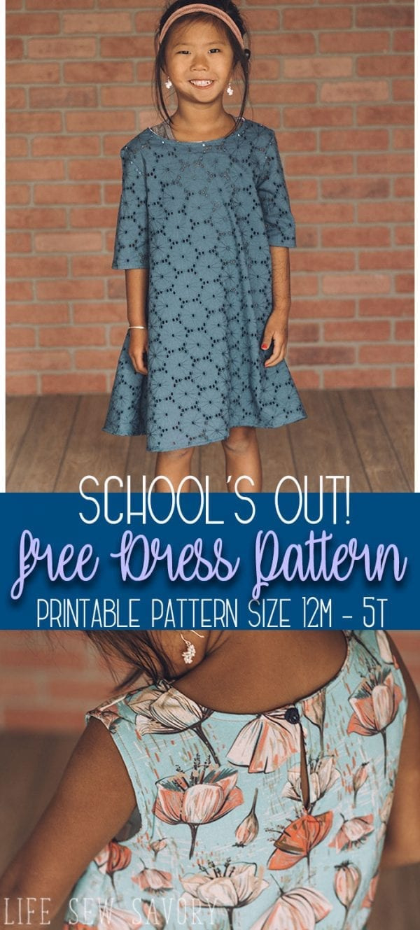 Free Sewing Pattern: Girls A-Line Dress Or Top – Sewing inside FREE Printable Childrens Sewing Patterns