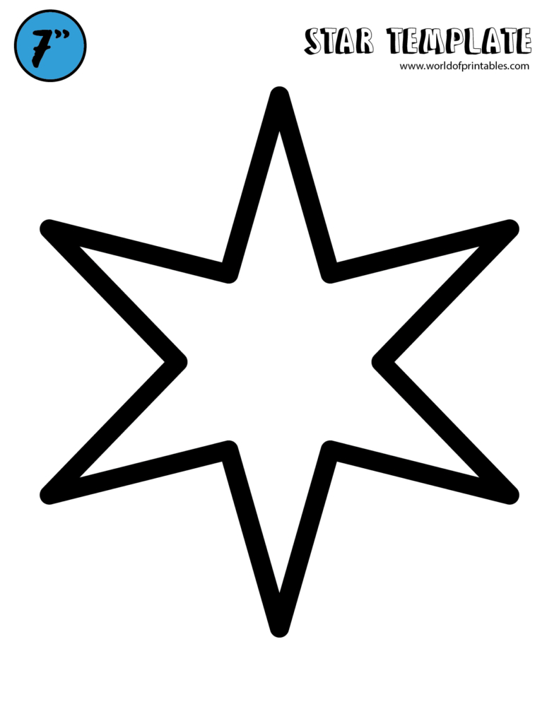 Free Star Template Printables - World Of Printables with regard to FREE Printable Christmas Star Template