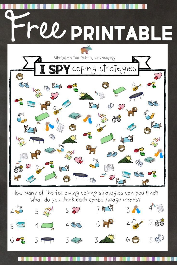 Free! Teachers, Parents Use This Fun Activity To Engage With Young with FREE Printable Coping Skills Games