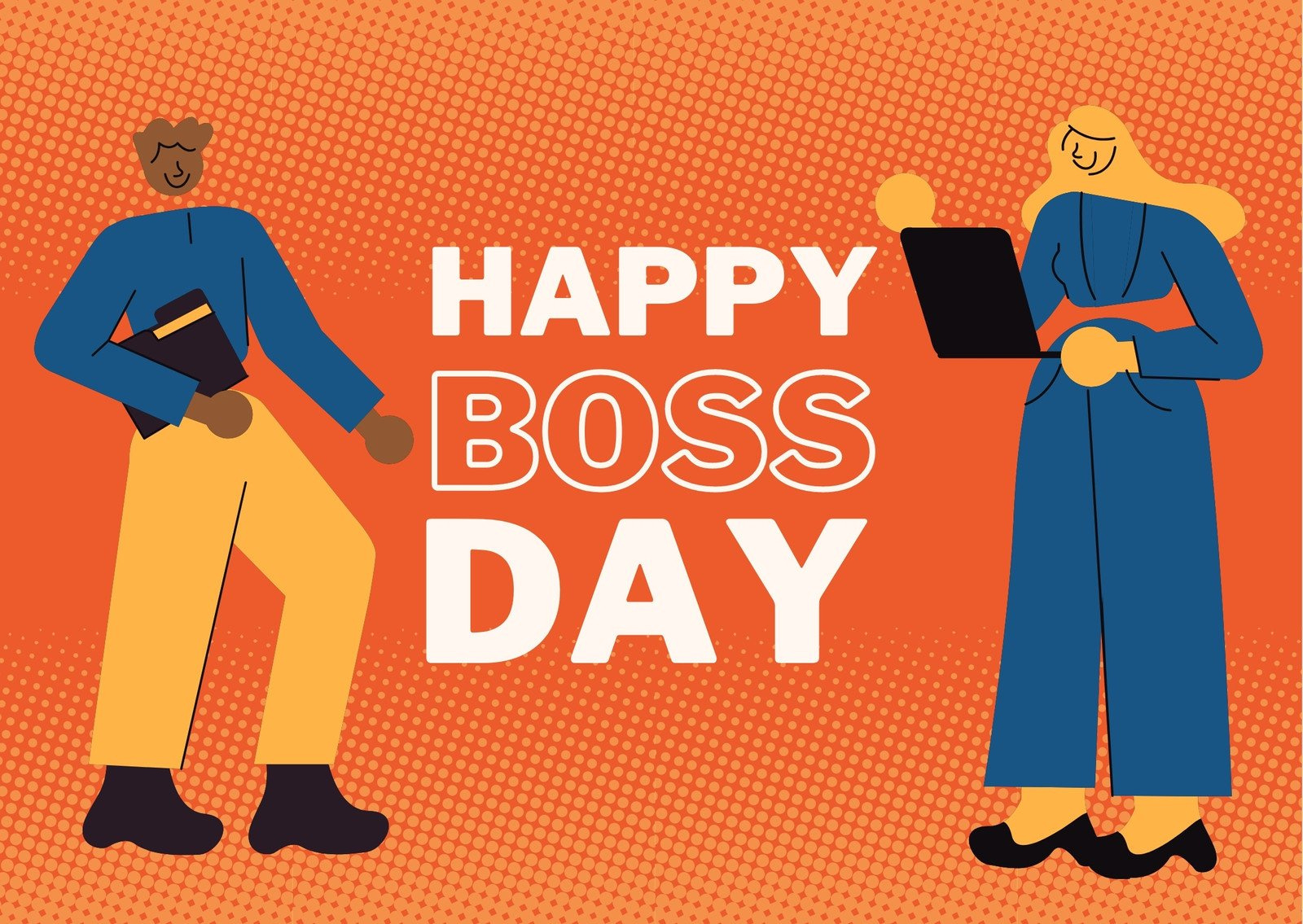 Free To Customize And Print Boss Day Card Templates | Canva in Free Printable Cards For Boss Day
