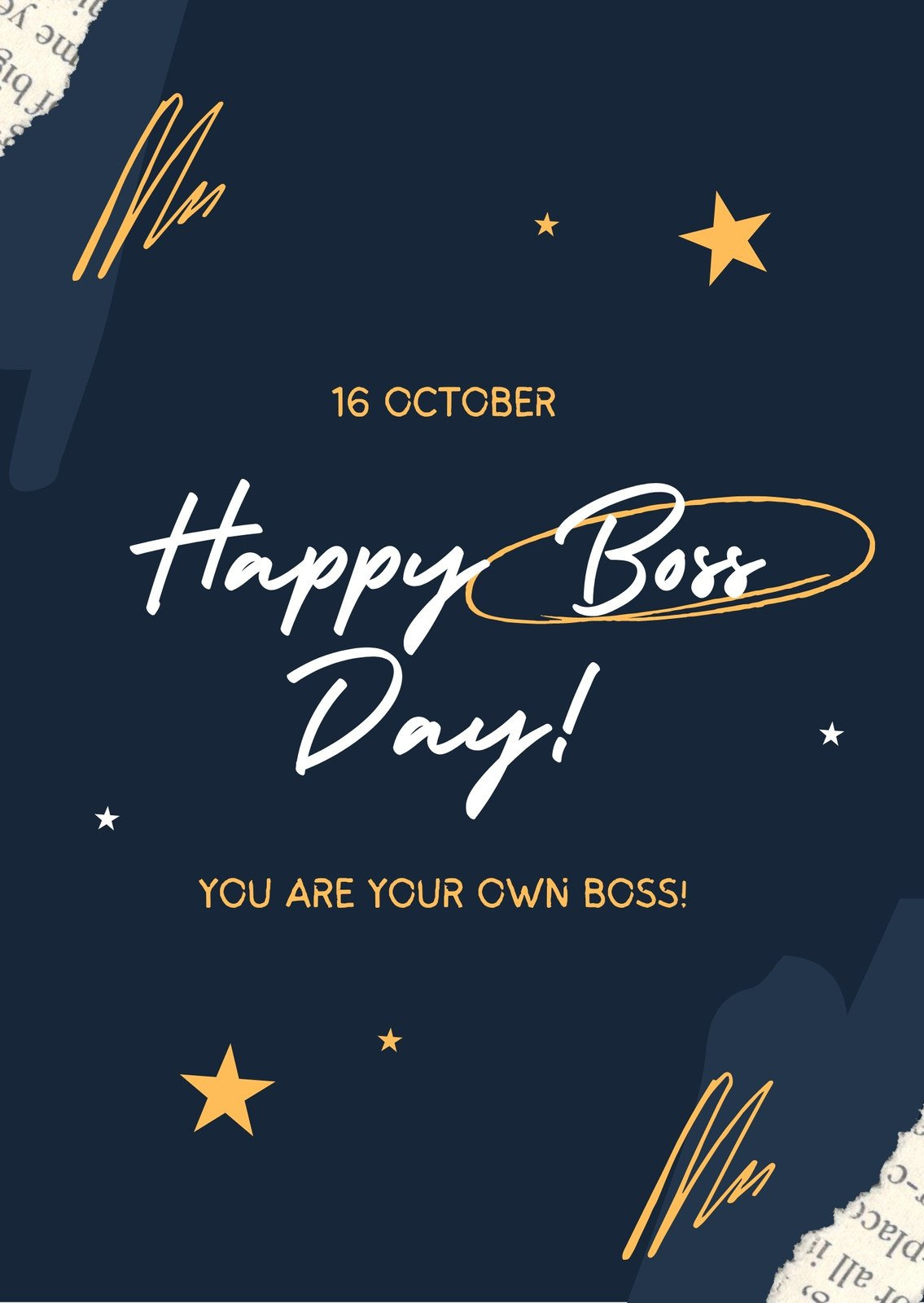 Free To Customize And Print Boss Day Card Templates | Canva with FREE Printable Cards For Boss Day