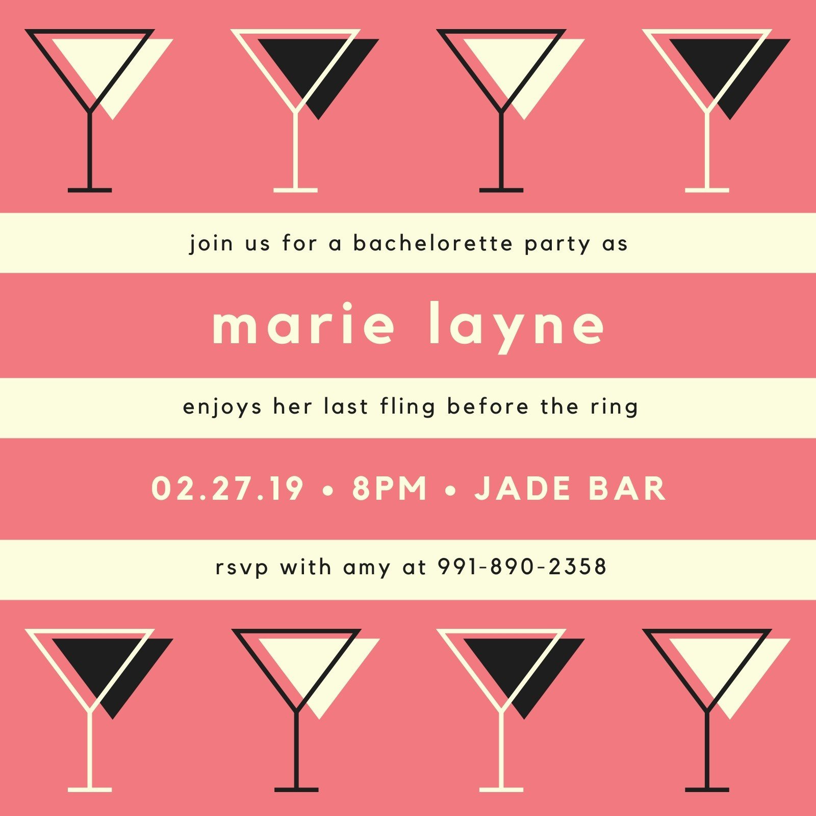 Free To Edit And Print Cocktail Party Invitation Templates | Canva in Free Printable Cocktail Party Invitations