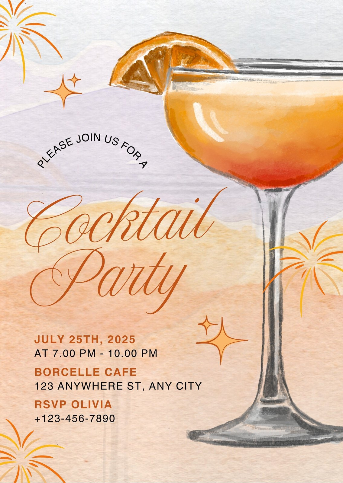 Free To Edit And Print Cocktail Party Invitation Templates | Canva with regard to Free Printable Cocktail Party Invitations