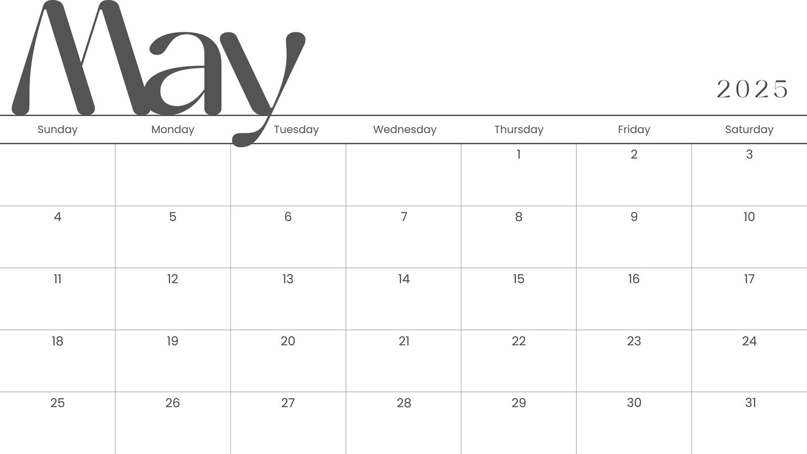 Free To Edit And Print May 2025 Calendar Templates | Canva intended for Free Printable Calendar That Can Be Edited