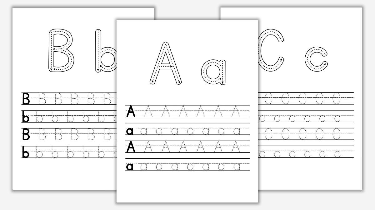 Free Uppercase &amp;amp; Lowercase Letter Worksheets - The Craft-At-Home for Free Printable Capital And Lowercase Letters