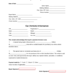 Free Vehicle (Private Sale) Receipt Template - Pdf | Word – Eforms throughout FREE Printable Car Sales Receipt