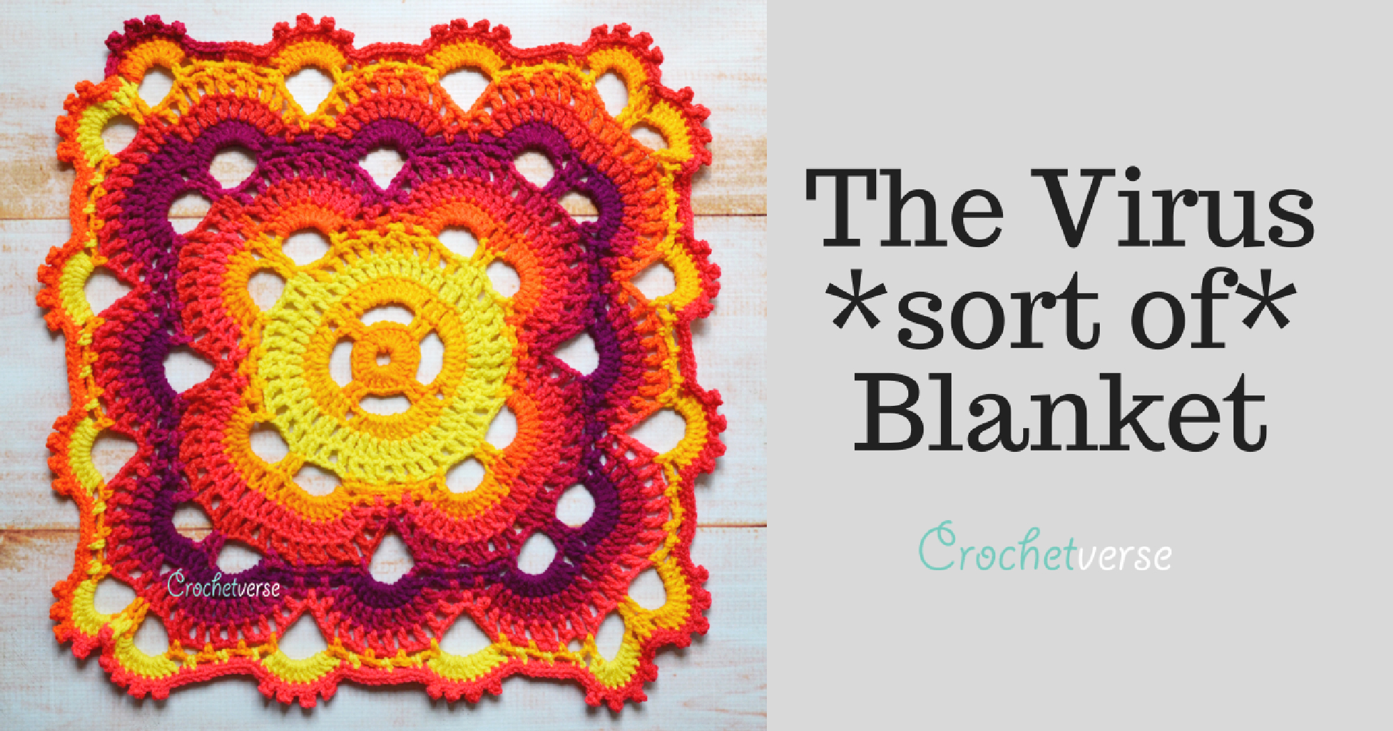 Free &amp;quot;Virus (Sort Of) Blanket&amp;quot; Crochet Pattern - Crochetverse within FREE Printable Crochet Virus Blanket Pattern