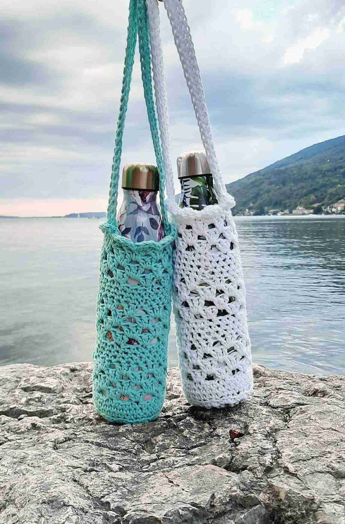 Free Water Bottle Holder Crochet Pattern – Keep Hydrated - in Free Printable Crochet Water Bottle Holder Pattern