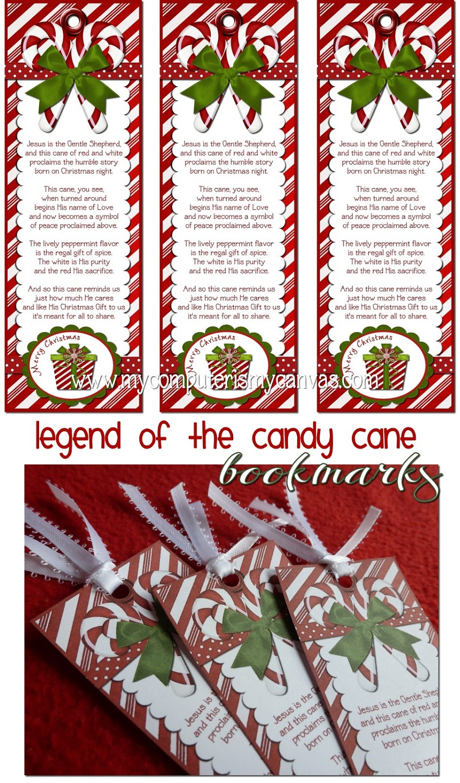 Freebie} Candy Cane Legend - My Computer Is My Canvas regarding FREE Printable Candy Cane Legend Bookmarks